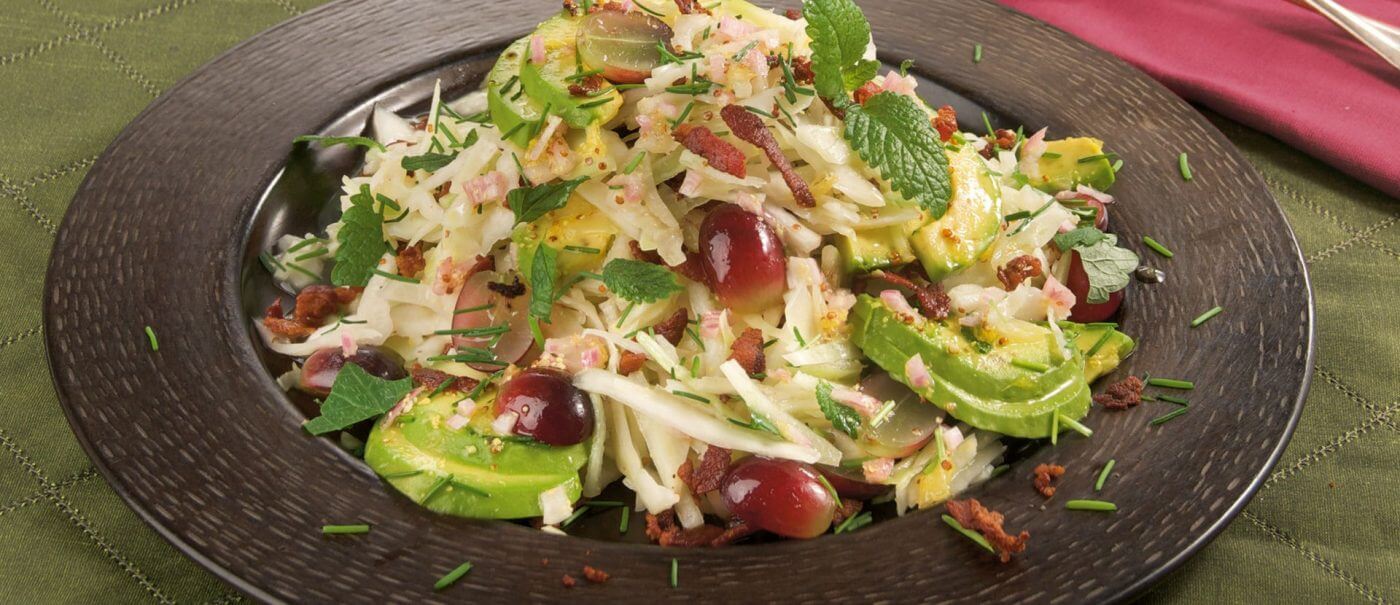 Weisskohl mit Weintrauben