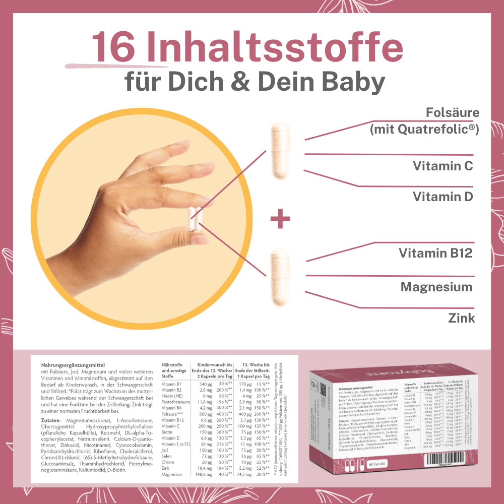 Vorteile auf einen Blick, BabyFORTE FolsäurePlus