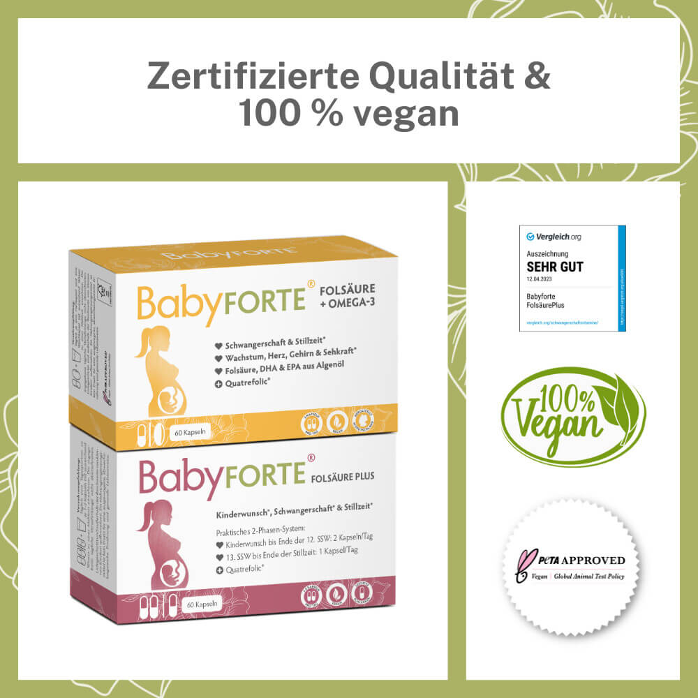 BabyFORTE Kugelzeit Vorteile und Siegel
