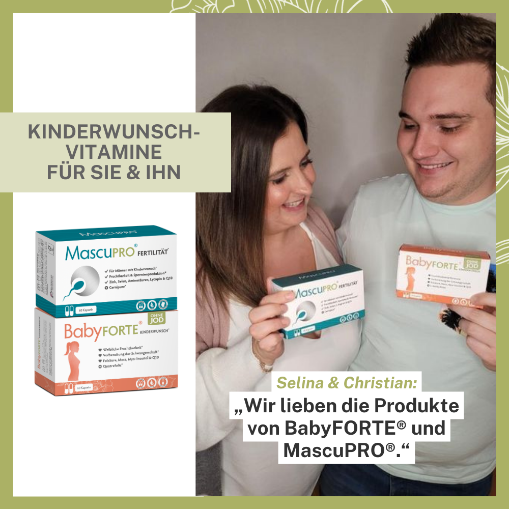 BabyFORTE Kinderwunsch-Duo oJ – Kinderwunschvitamine für sie & ihn