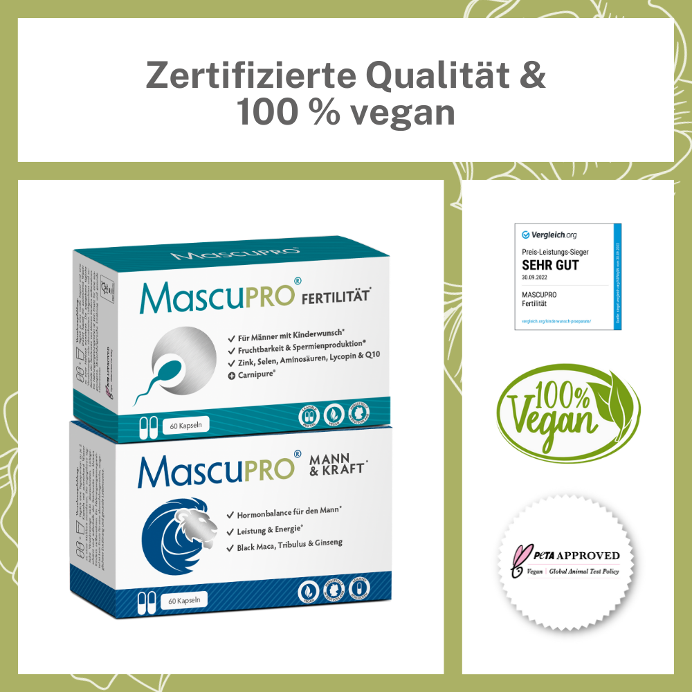 MascuPRO Löwenkraft Vorteile und Siegel