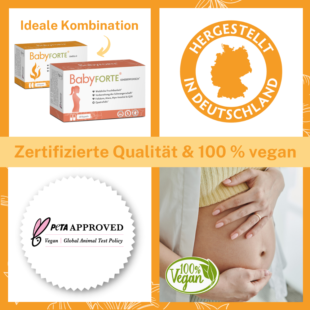 BabyFORTE Omega-3 mit Omega-3-Fettsäuren aus Algenöl, DHA & EPA und vielen weiteren wichtigen Inhaltsstoffen