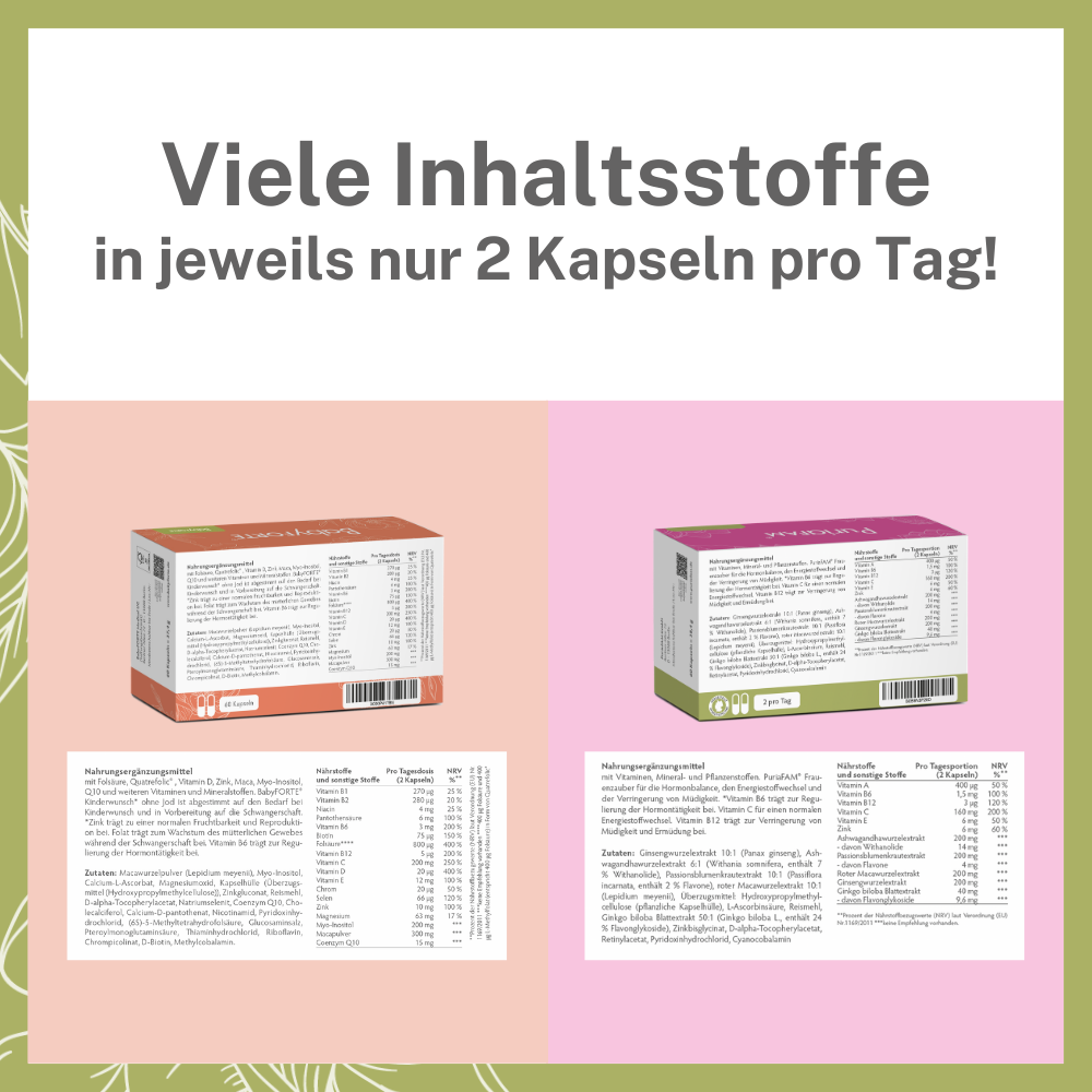 BabyFORTE Liebeswunder oJ – viele Inhaltsstoffe in veganen Kapseln!