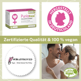 PuriaFAM Frauenzauber Vorteile und Siegel