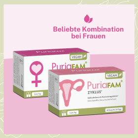 Beliebte Kombination bei Frauen: PuriaFAM® Fraunezauber & PuriaFAM® Zyklus