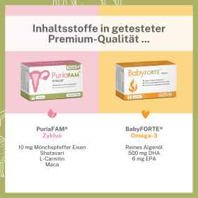 BabyFORTE Kinderwunsch & Zyklus-Set – Kinderwunsch-Vitamine für Sie und Ihn