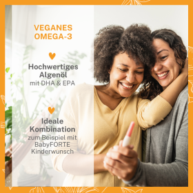BabyFORTE Omega-3, unser Spezialist mit hochwertigem Algenöl für DHA & EPA