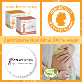 BabyFORTE Omega-3 mit Omega-3-Fettsäuren aus Algenöl, DHA & EPA und vielen weiteren wichtigen Inhaltsstoffen