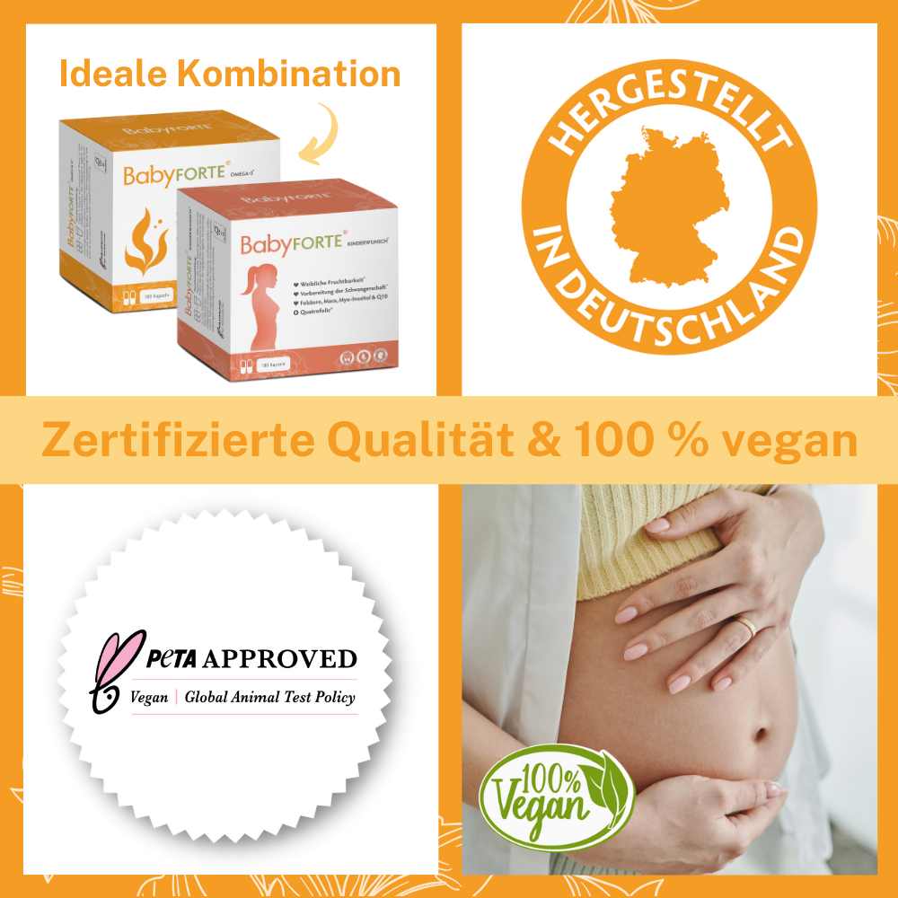 BabyFORTE Omega-3 mit Omega-3-Fettsäuren aus Algenöl, DHA & EPA und vielen weiteren wichtigen Inhaltsstoffen